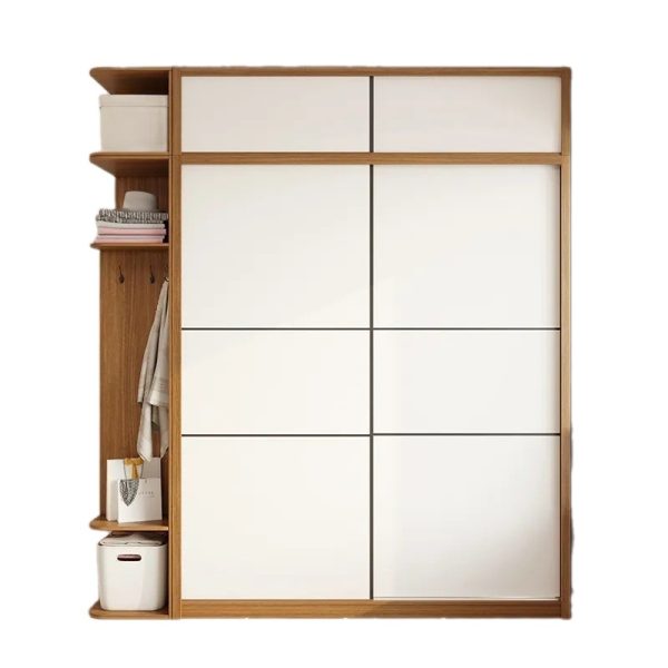 Tủ Áo Gỗ Công Nghiệp MDF Cửa Lùa Phong Cách Nhật Bản - BN30