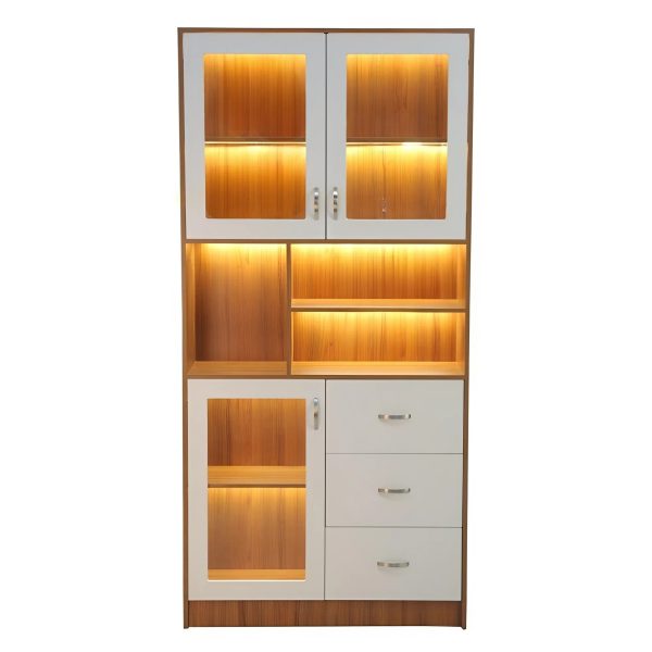 Tủ Rượu Gỗ MDF Có Đèn Led - TR02